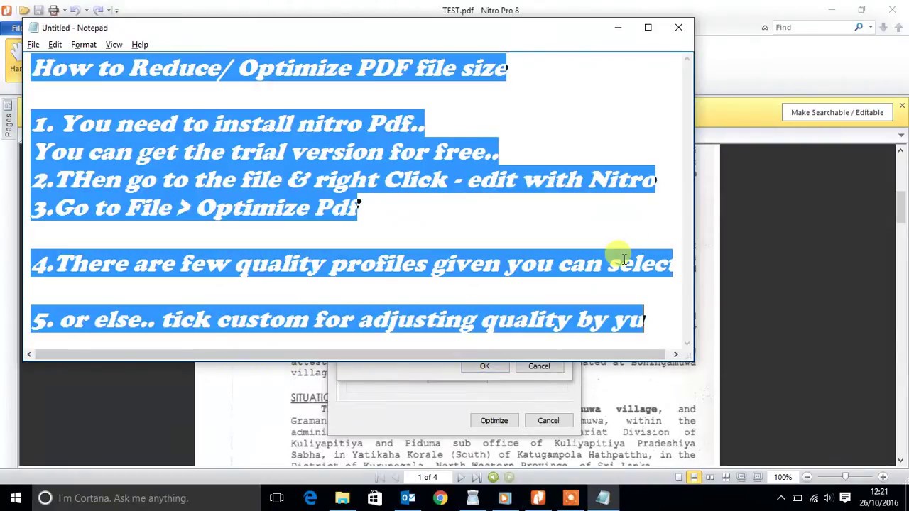 reduce pdf file size in nitro reader 5